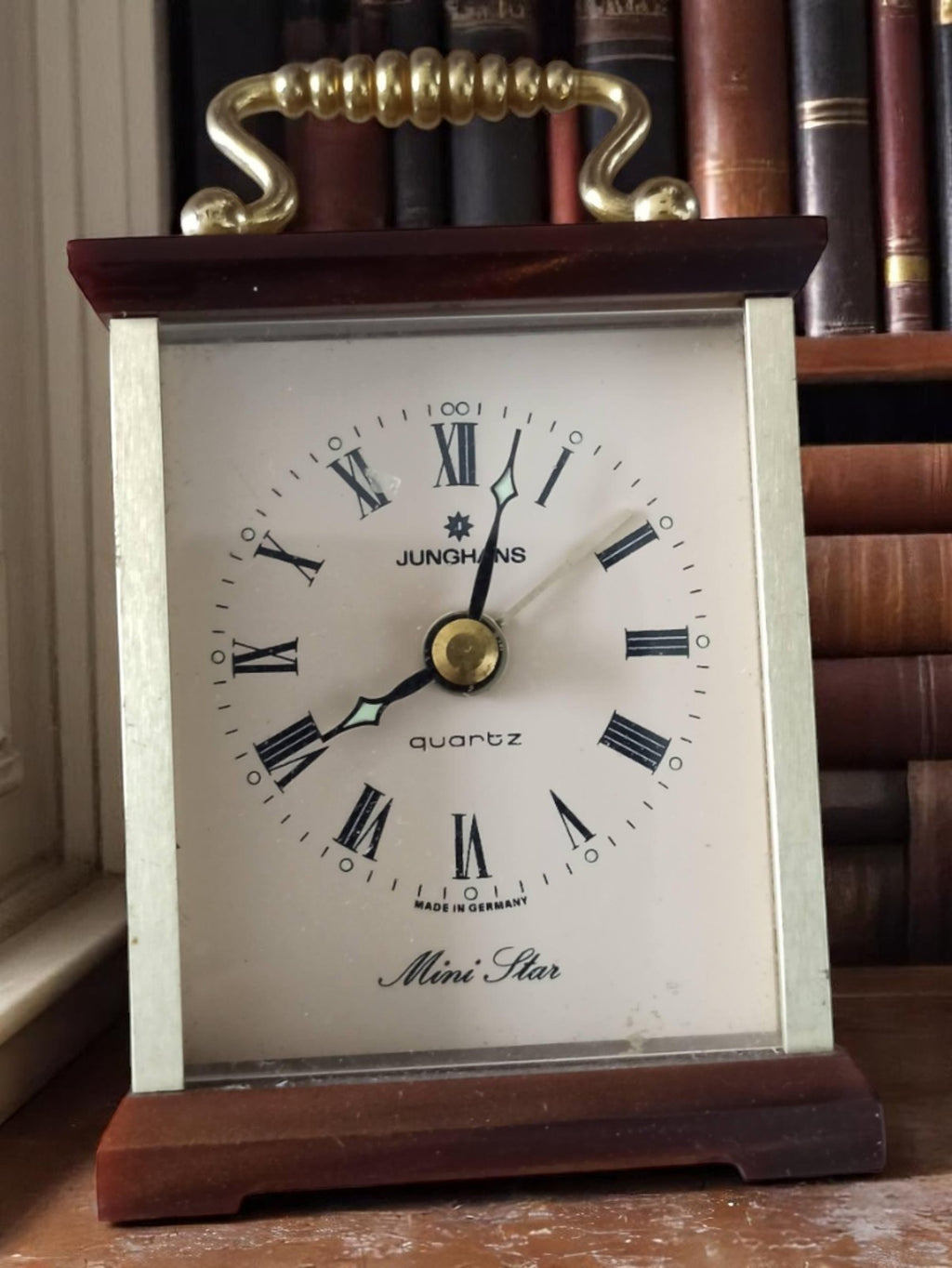 Réveil de table vintage Junghans Mini Star quartz Allemagne ancien