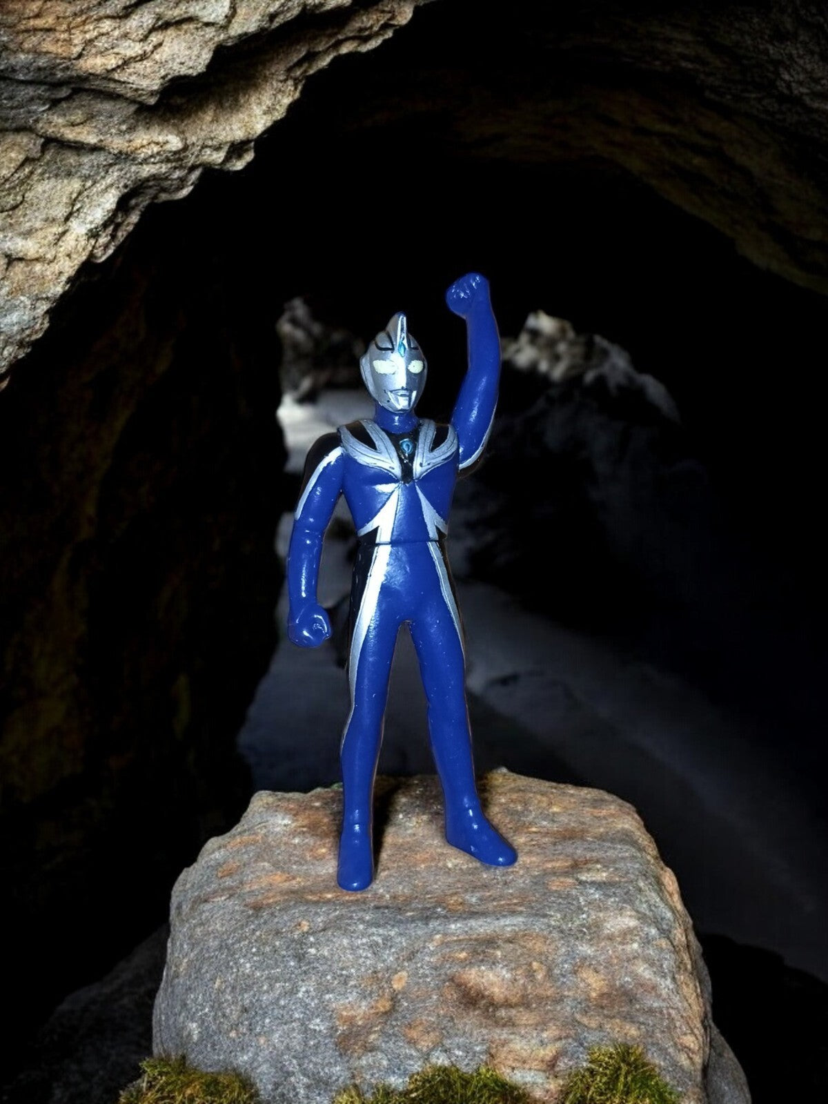 Figurine Ultraman Bandai bleu argent Hero Series Japon personnage tokusatsu
