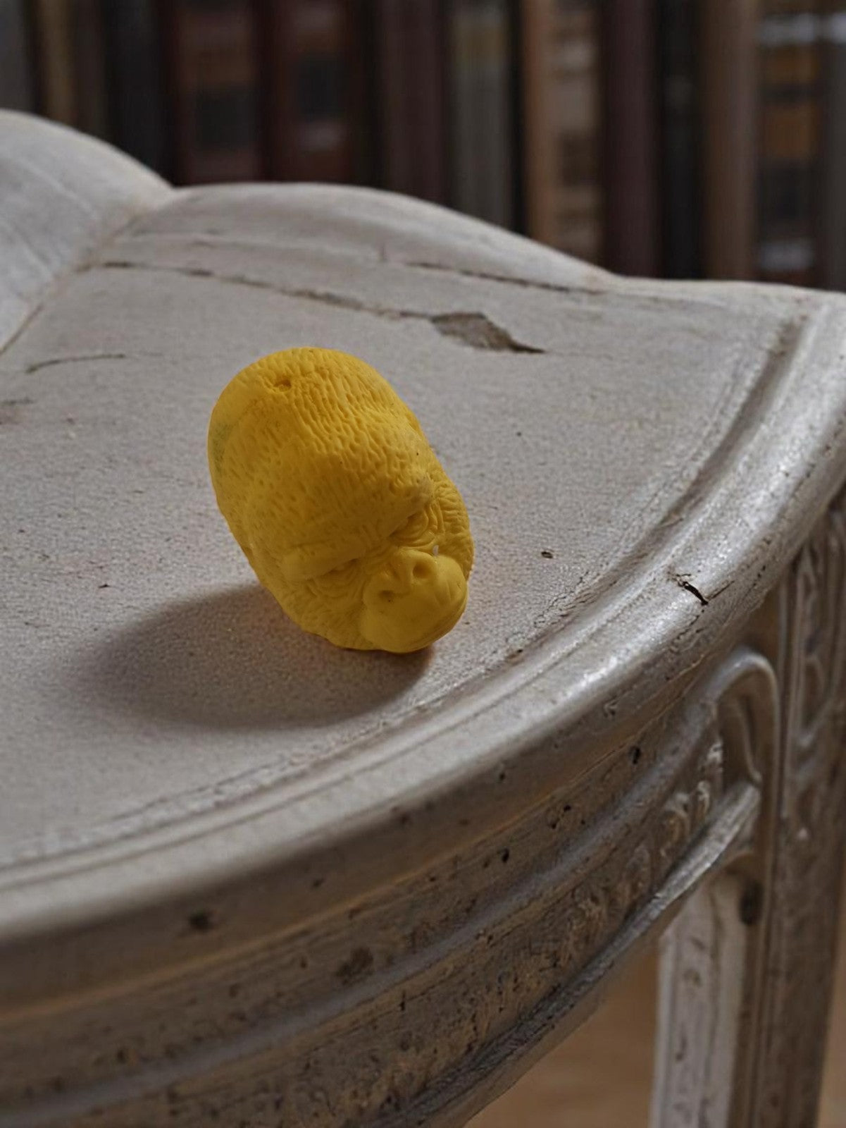 Gomme ancienne jaune forme cochon vintage années 50/60, figurine rétro