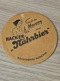 Sous-bock bière Hackerbrau Munchen, dessous de verre allemand authentique occasi