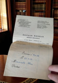Ancienne ordonnance biologie Dr Ranque 1953 Marseille vintage post-guerre WW2