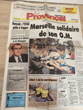 Ancien journal Le Provençal 1994 OM Marseille rétrogradation football vintage