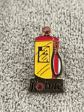Pin's vintage Shell station essence j'aime, jaune rouge, logo ancien (Ref 1)