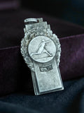 Médaille ancienne sport athlétisme vintage métal relief rétro course