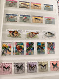 Timbres anciens République de Guinée animaux insectes coquillages oblitérés vint