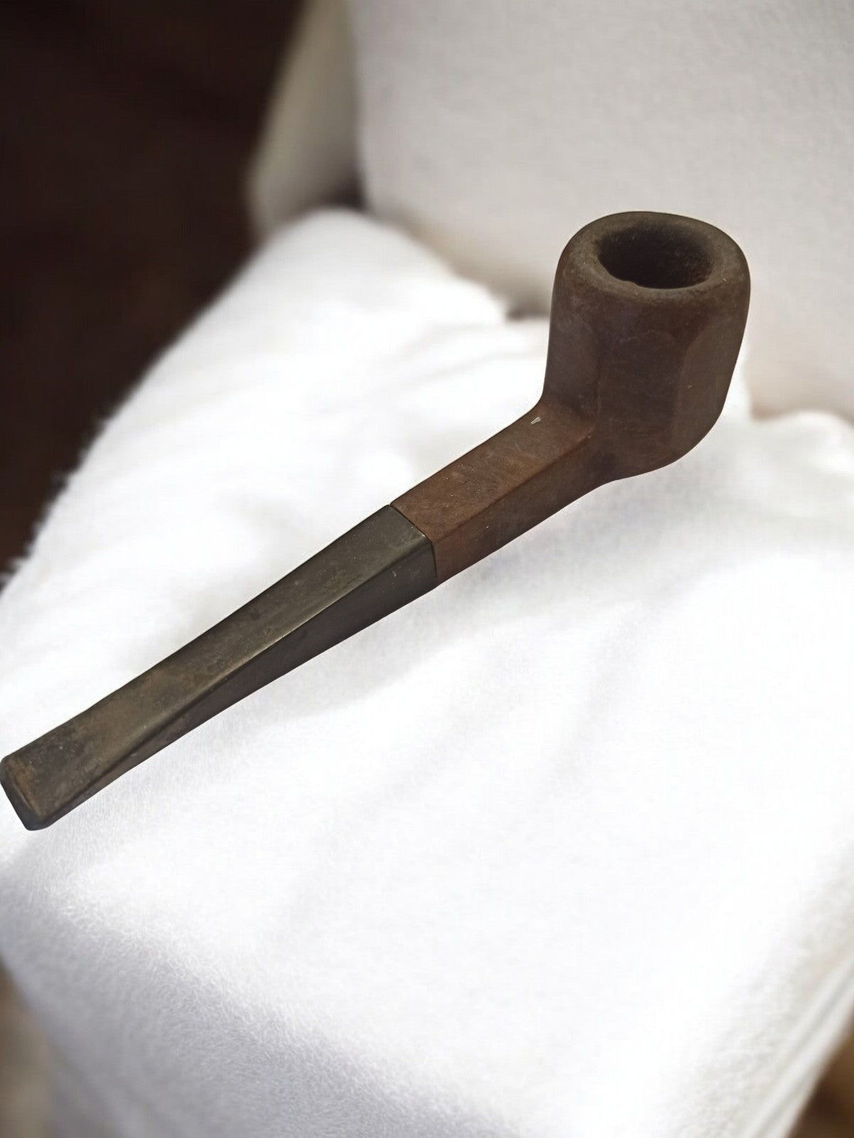 Pipe ancienne vintage en l'état pour collectionneur, objet rétro fumeur tabac dé