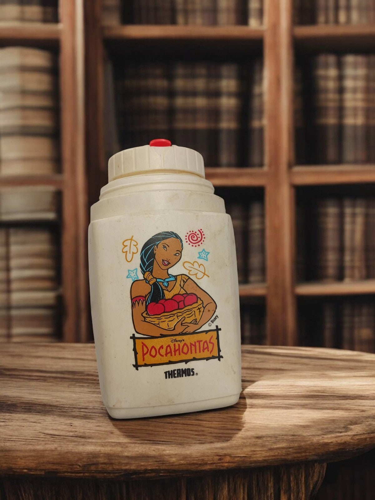 Thermos vintage Disney Pocahontas ancien rétro, bouteille Thermos années 90
