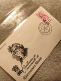 Lettre 1er jour Brésil 1961 Rabindranath Tagore timbre commémoratif philatélie