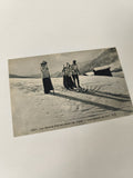 Carte postale ancienne ski Alpes vintage - Sports d'hiver début XXe photo rare
