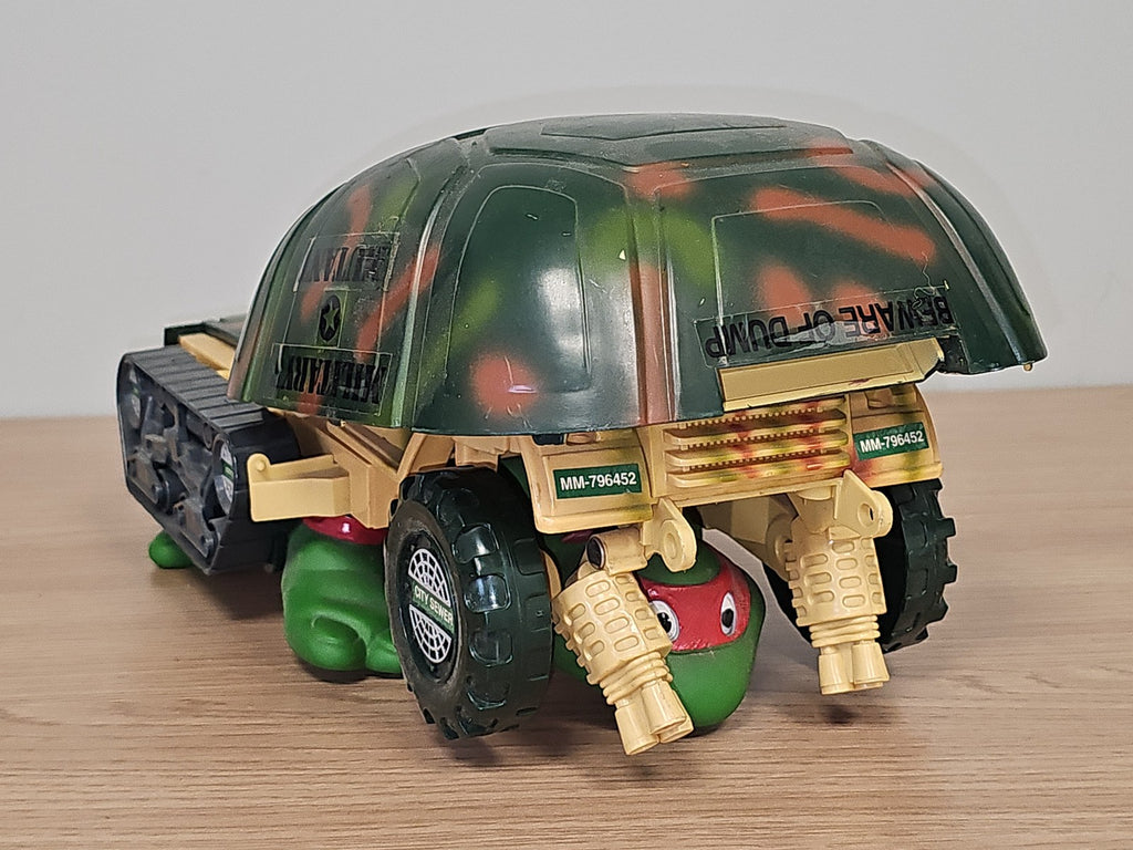 Figurine rétro TMNT Tortues Ninja véhicule militaire ancien 1992 jouet collectio