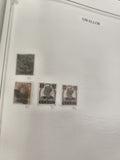 Timbres Gwalior Inde oblitérés lot x4 effigie roi George V philatélie