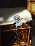 Pin's France Liberté vintage émaillé ? motif globe enfant, patriote français