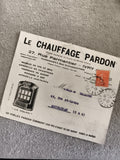 Lettre commerciale Le Chauffage Pardon Ivry timbre oblitéré philatélie France