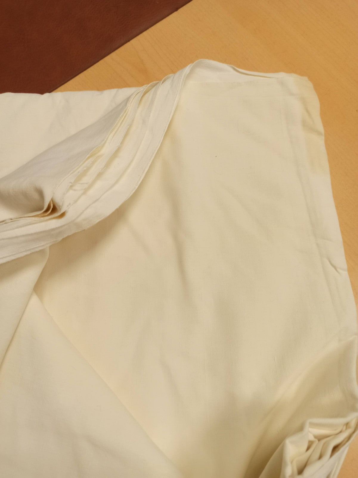 Drap de lit ancien brodé ancre fin XIXe vintage rétro collection linge Ancienne