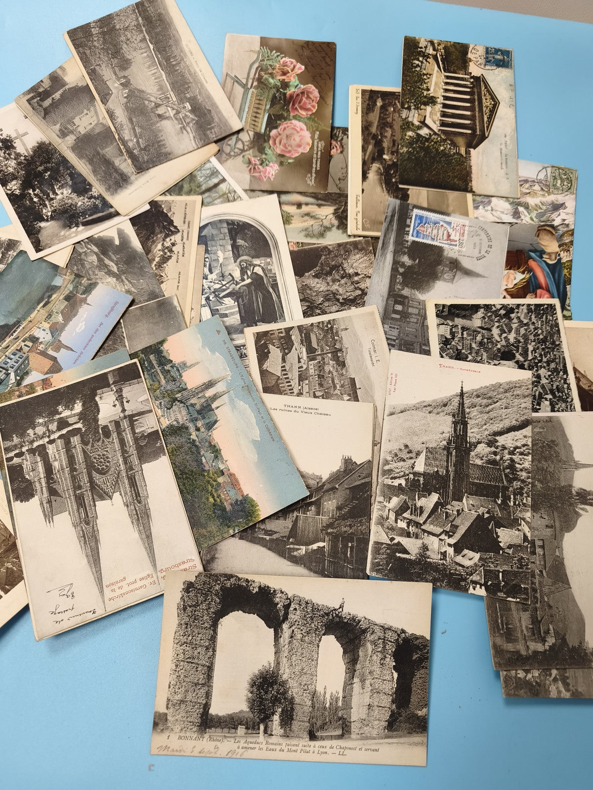 Lot cartes postales anciennes CPA paysages monuments régions France (Ref 4)