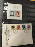 Bloc timbres Liechtenstein 1967 + FDC armoiries Vaduz philatélie poste