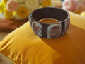 Bracelet manchette vintage coquillage naturel spiralé rétro – Bangle large