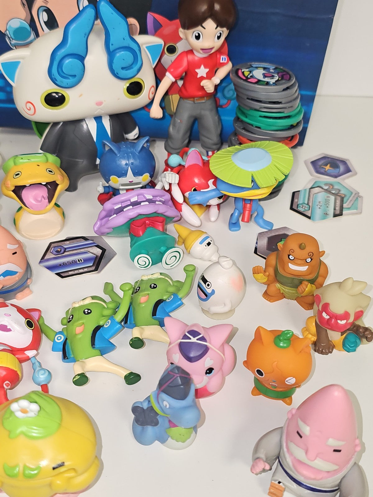 Lot vintage figurines Yokai Watch occasion, collection rare, jouets anciens enfa