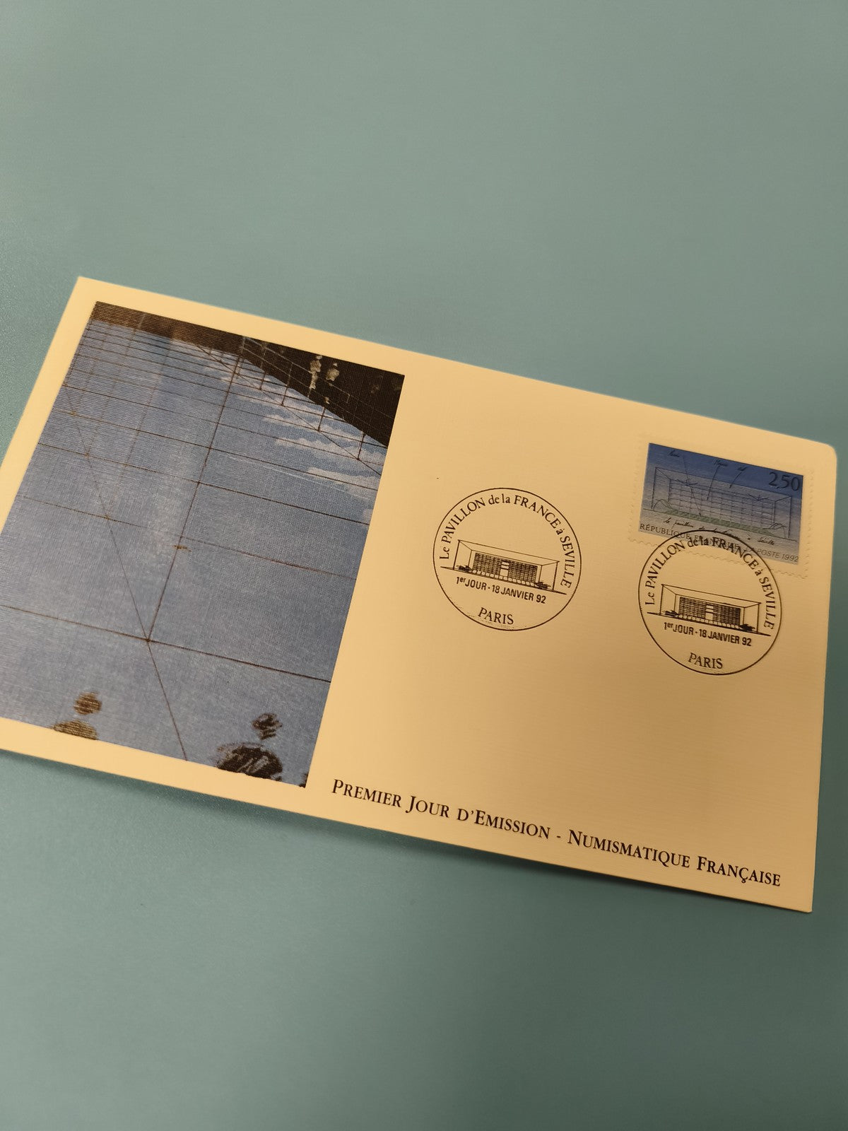 Enveloppe FDC Premier Jour d?Émission Numismatique Française Seville 1992