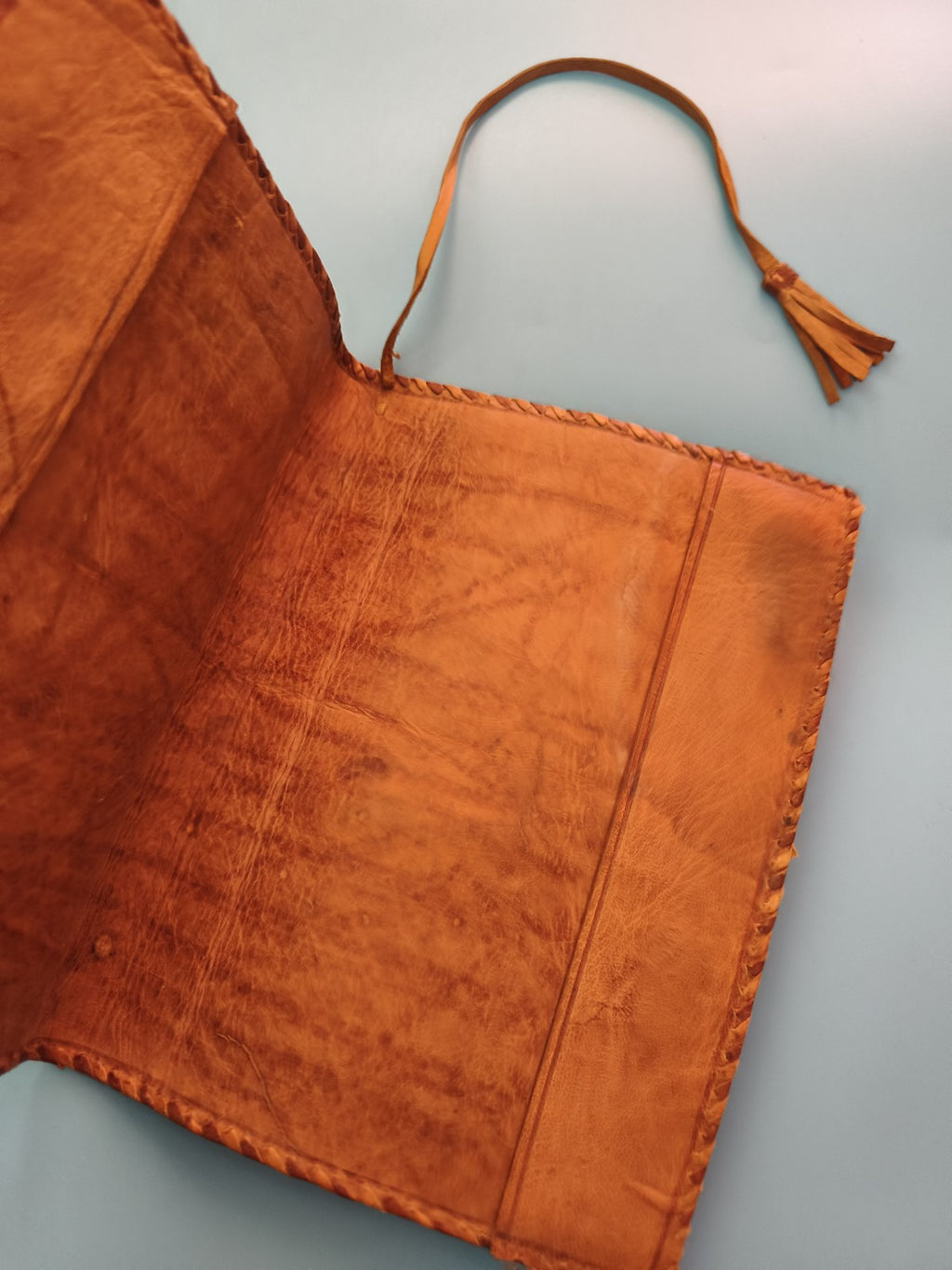 Portefeuille vintage en cuir Ancienne, porte-monnaie rétro, accessoire ancien