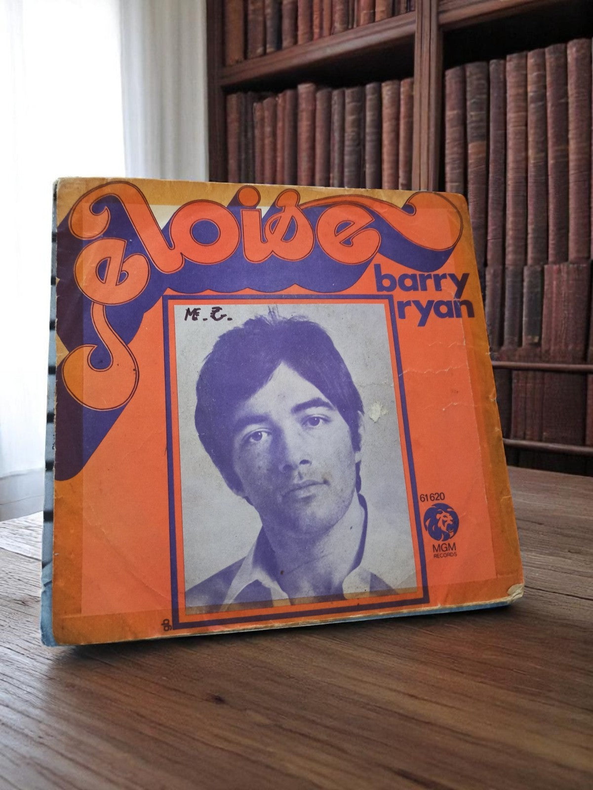 Vinyle 45 tours Barry Ryan Eloise MGM vintage années 60 pochette orange rétro