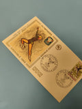 Enveloppe FDC premier jour Jeux Olympiques Grenoble 1968 patinage