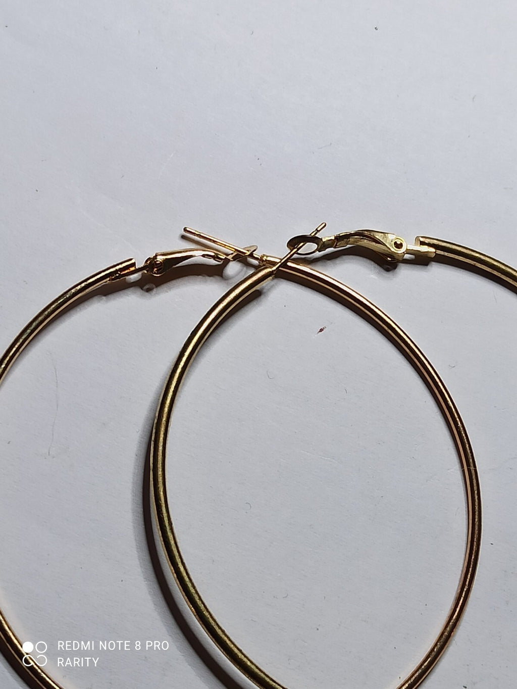Boucles d?oreilles créoles vintage plaquées or jaune anneaux fins femme rétro