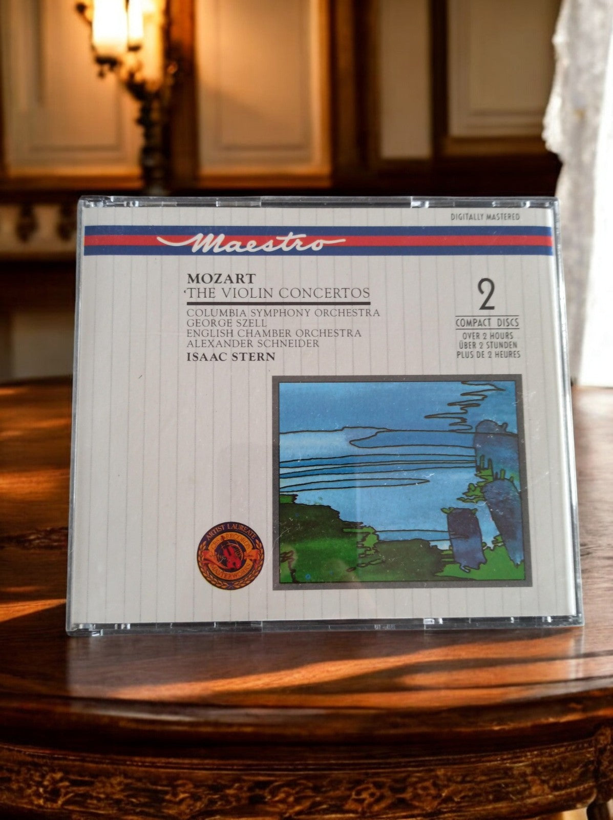 CD Maestro Mozart Violin Concertos Szell Stern 2 disques Columbia Symphony
