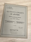 Ancien livre partitions Les Petits Concerts de Chambre violon piano Delrieu