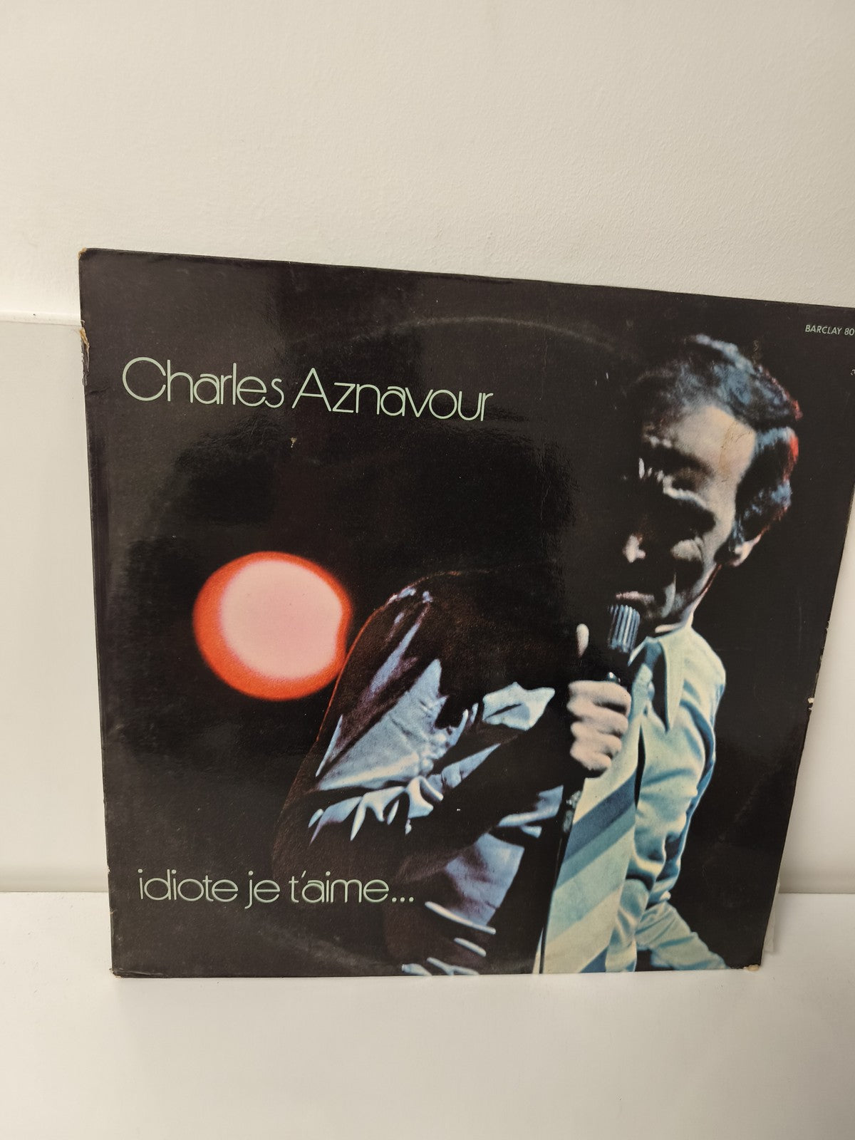 Vinyle 33T ancien Charles Aznavour rétro collection disque vintage chanson franç