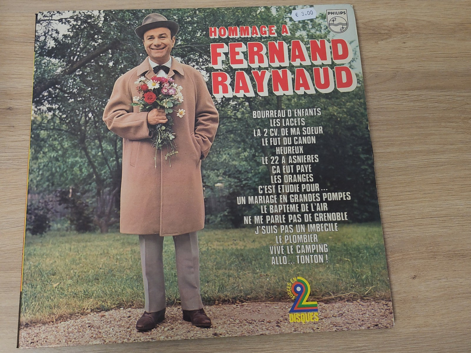 Vinyle 33T rétro Fernand Raynaud ancien disque collection humour français vintag