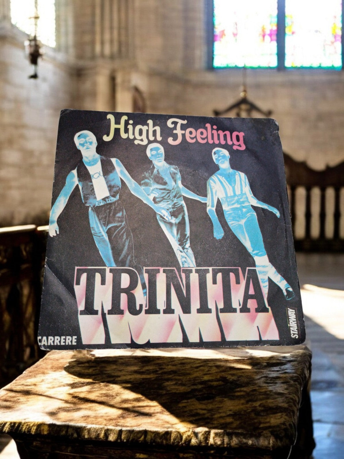 Vinyle 45 tours TRINITA High Feeling Carrere vintage pochette d’origine