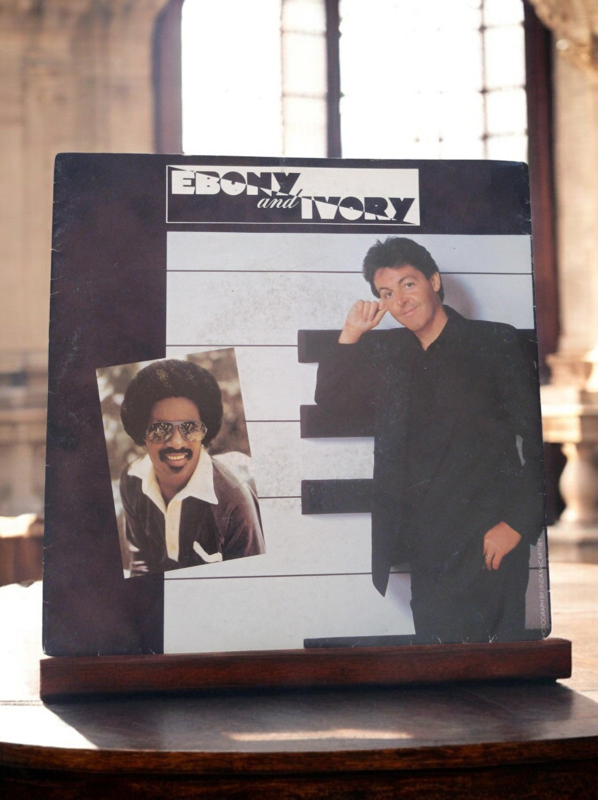 Vinyle 45T Ebony and Ivory Paul McCartney Stevie Wonder vintage pop