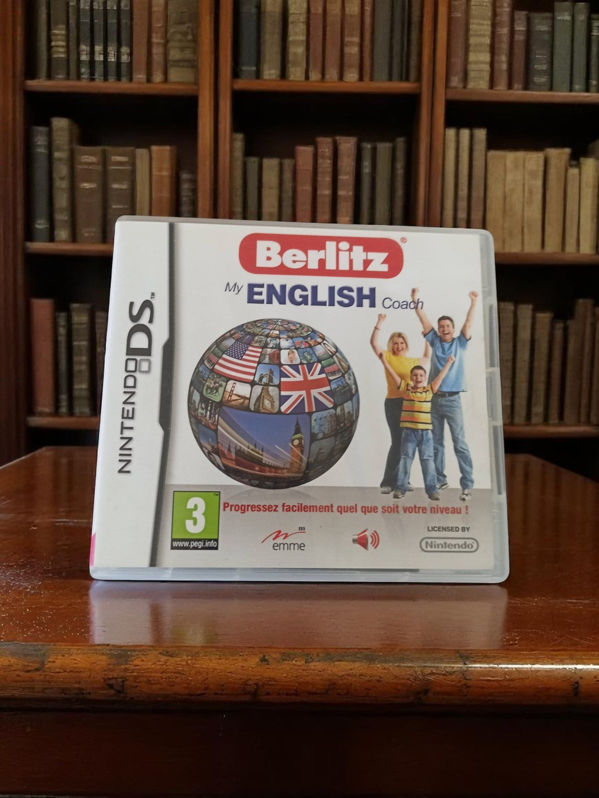 Jeu Nintendo DS Berlitz My English Coach complet vintage apprentissage anglais