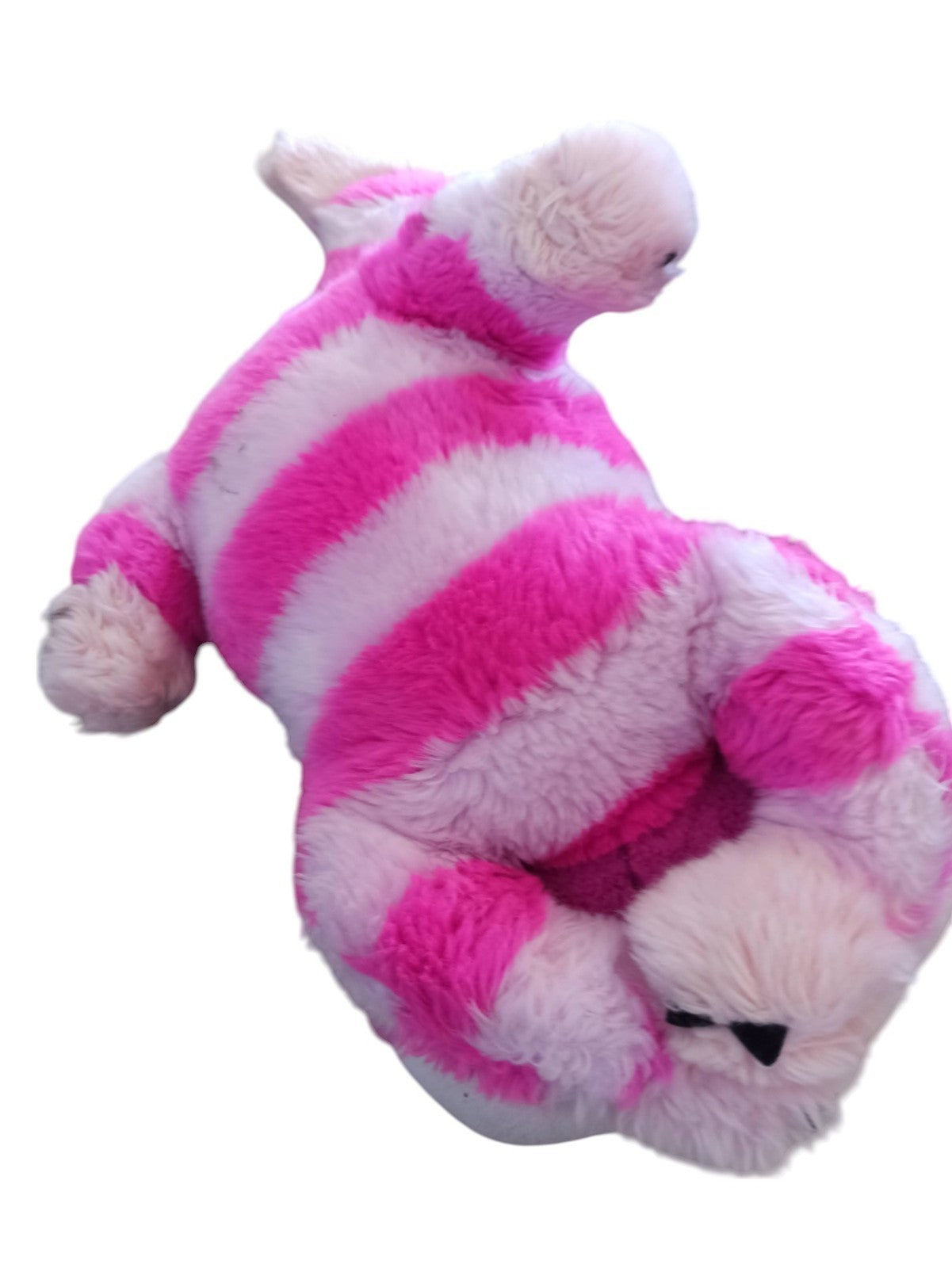Peluche Cheshire Cat Disney Store rose rayé Alice au Pays des Merveilles