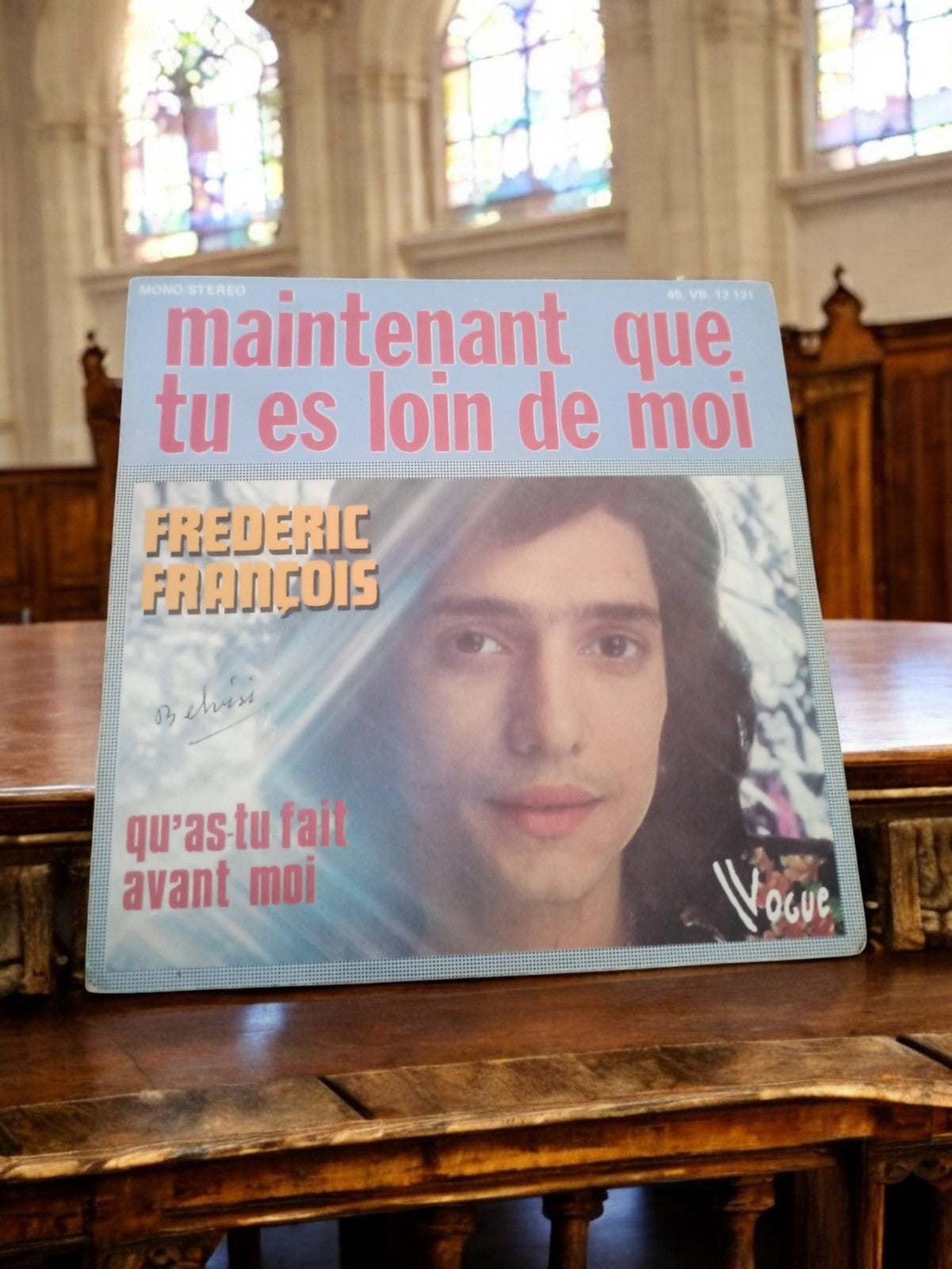 Vinyle 45 tours Frederic François Vogue vintage, pochette photo, années 70