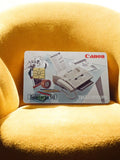 Carte téléphonique vintage Télécarte 50 Canon édition limitée, motif télécopieur