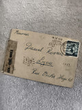 Lettre oblitérée Allemagne 1946 timbre 50 Pfennig Lyon philatélie