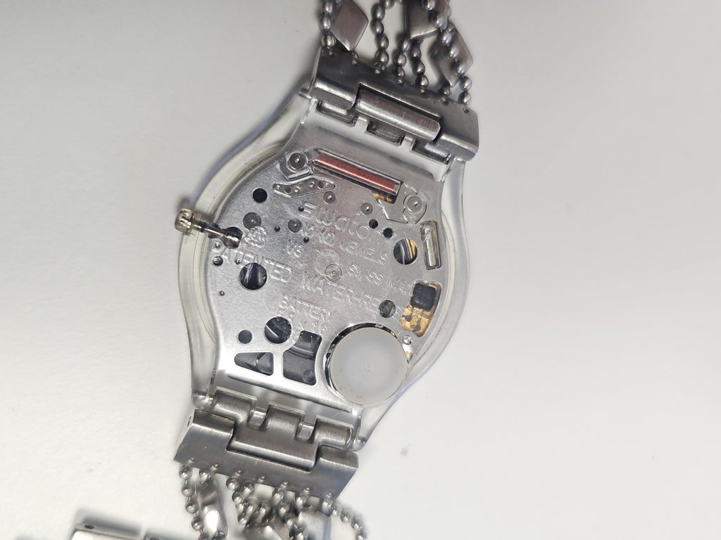 Montre femme Swatch Brim Over ancienne, rétro, vintage, fonctionnelle, collectio