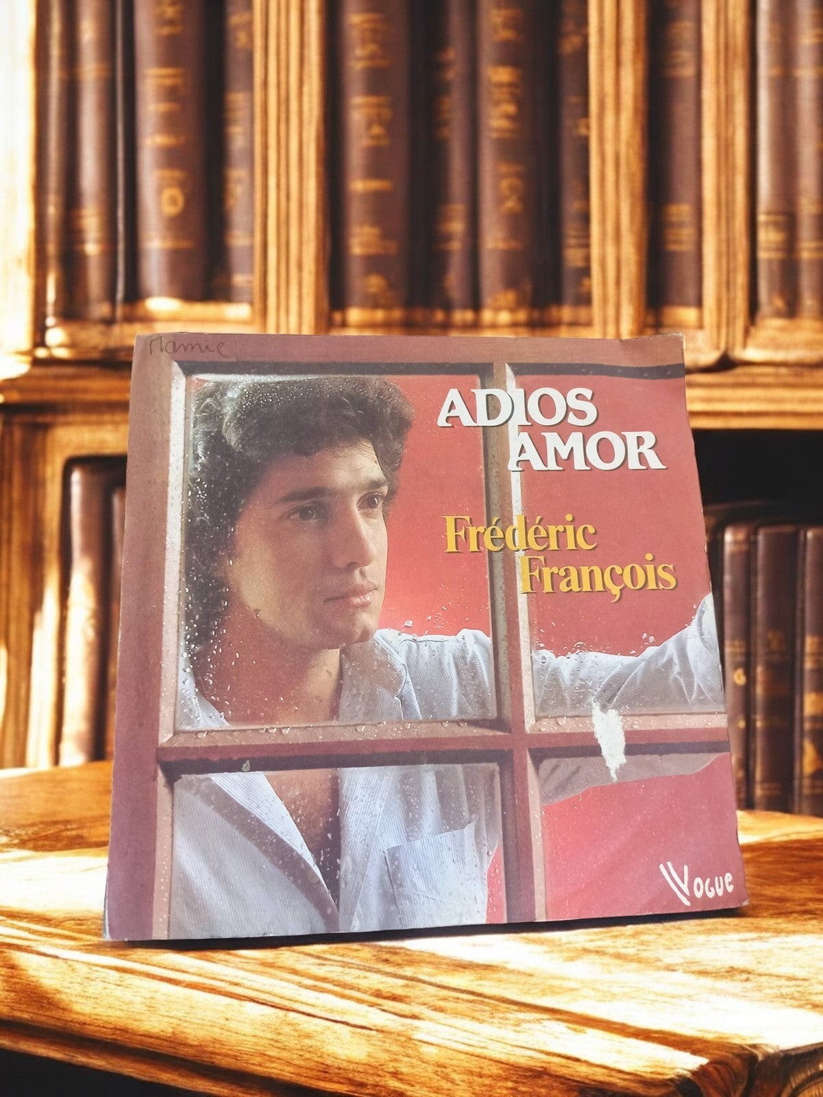 Vinyle 45 tours Frédéric François Adios Amor vintage rétro ancien disque