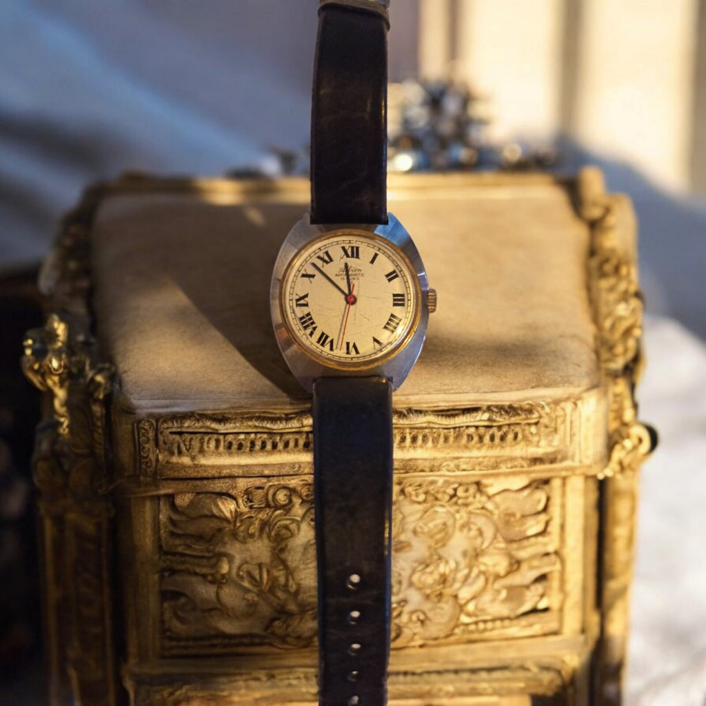 Montre mécanique Albion 15 rubis cadran chiffres romains antimagnetic