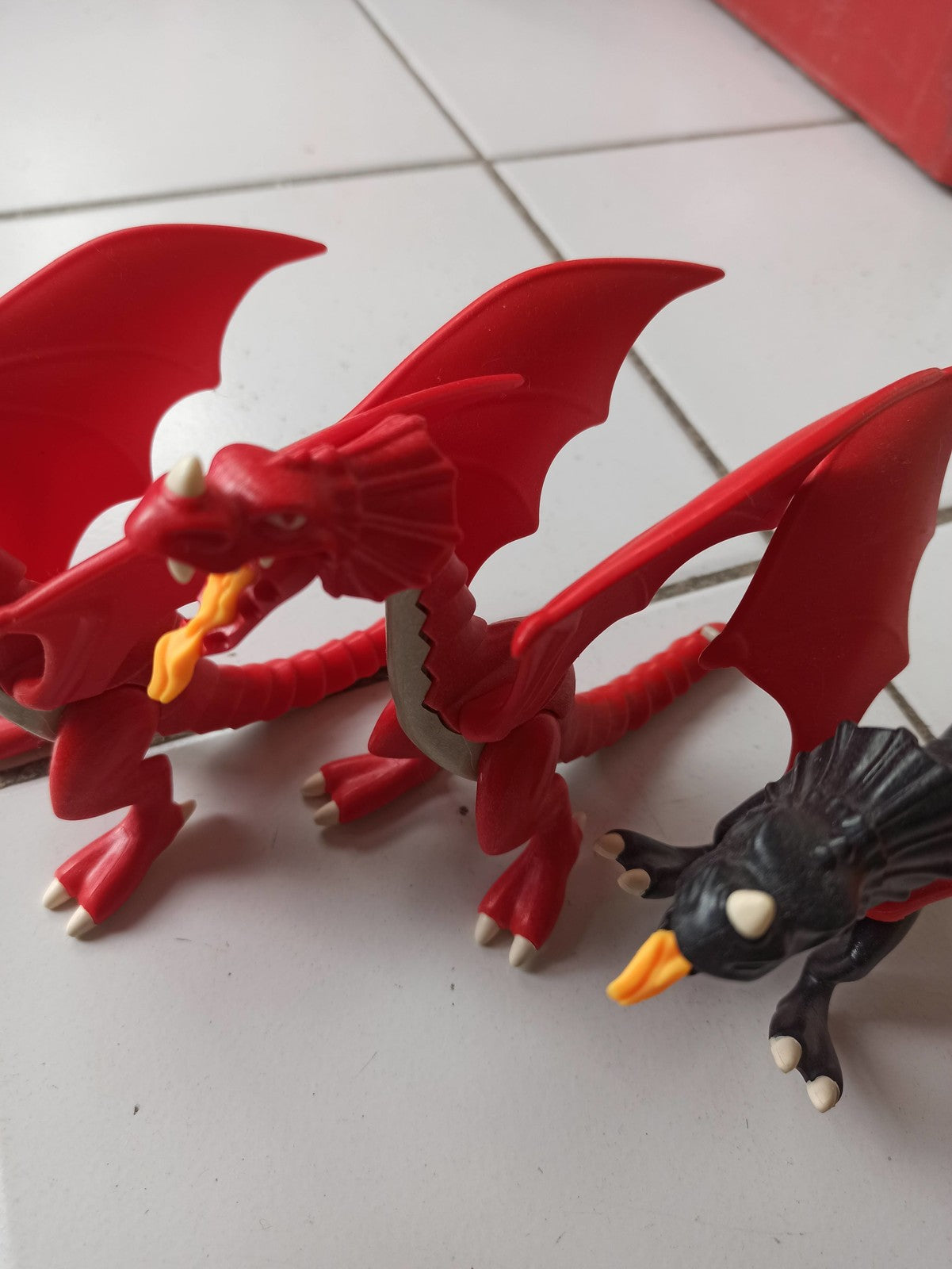 Lot de 3 dragons Playmobil figurines articulées jouet enfants univers fantastiqu