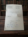 Ordonnance médicale ancienne Dr Ranque biologie Marseille 1952 vintage WW2