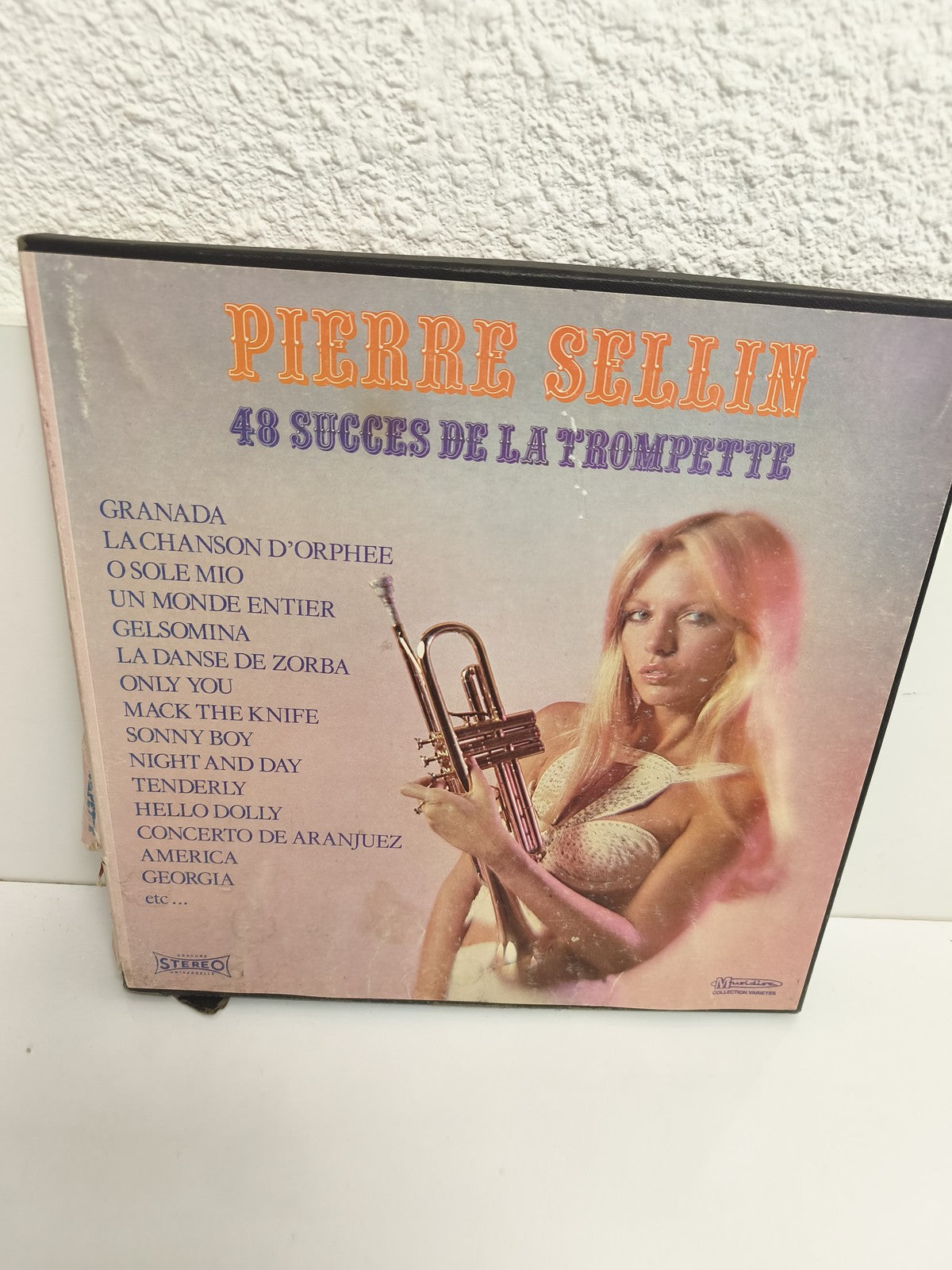 Vinyle 33 tours Pierre Sellin 48 Succes de la Trompette LP Stereo Marfer