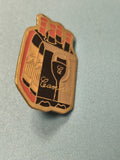Vintage pin's Chambas bouteille et verre, émaillé, collection boisson (Ref 18)