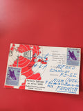 Carte radio QSL Radio Club Venezolano 1966 timbres Venezuela écriture bleue