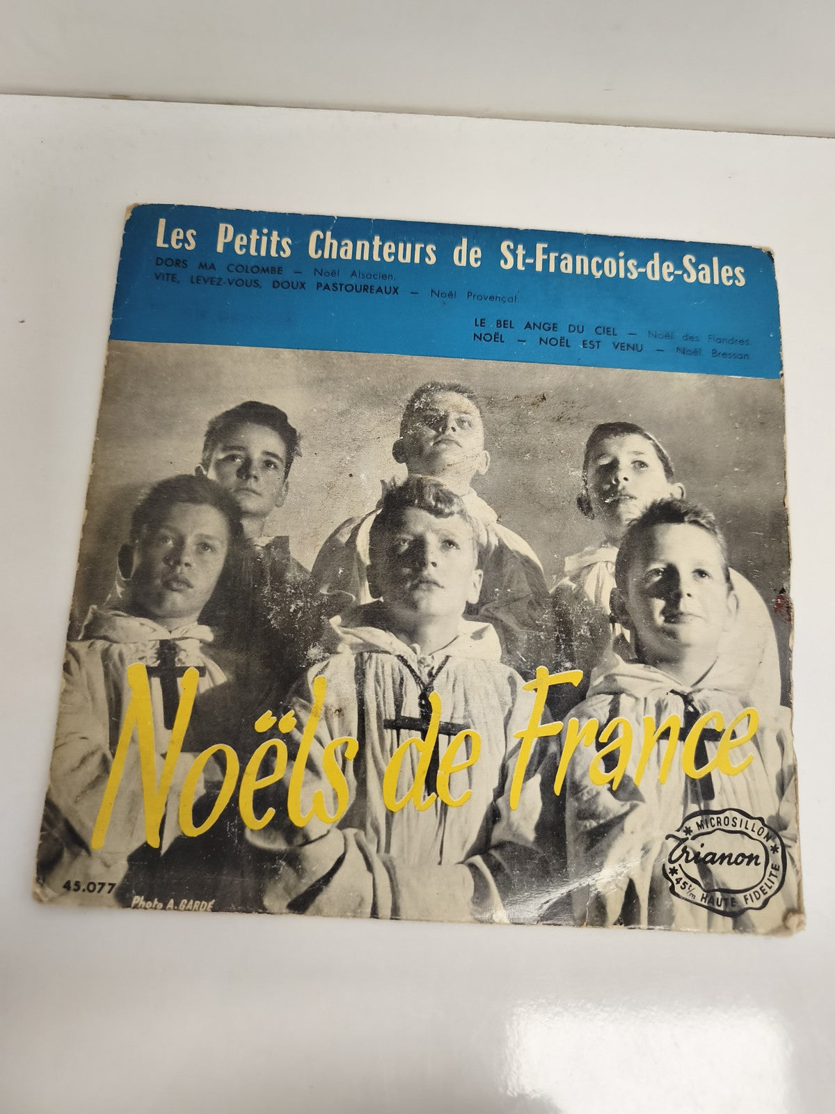 Vinyle 45 tours Les Petits Chanteurs de St-François-de-Sales Noëls de France Tri