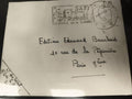 Lettre oblitérée Safi 1951 capitale sardine cachet FM philatélie Maroc