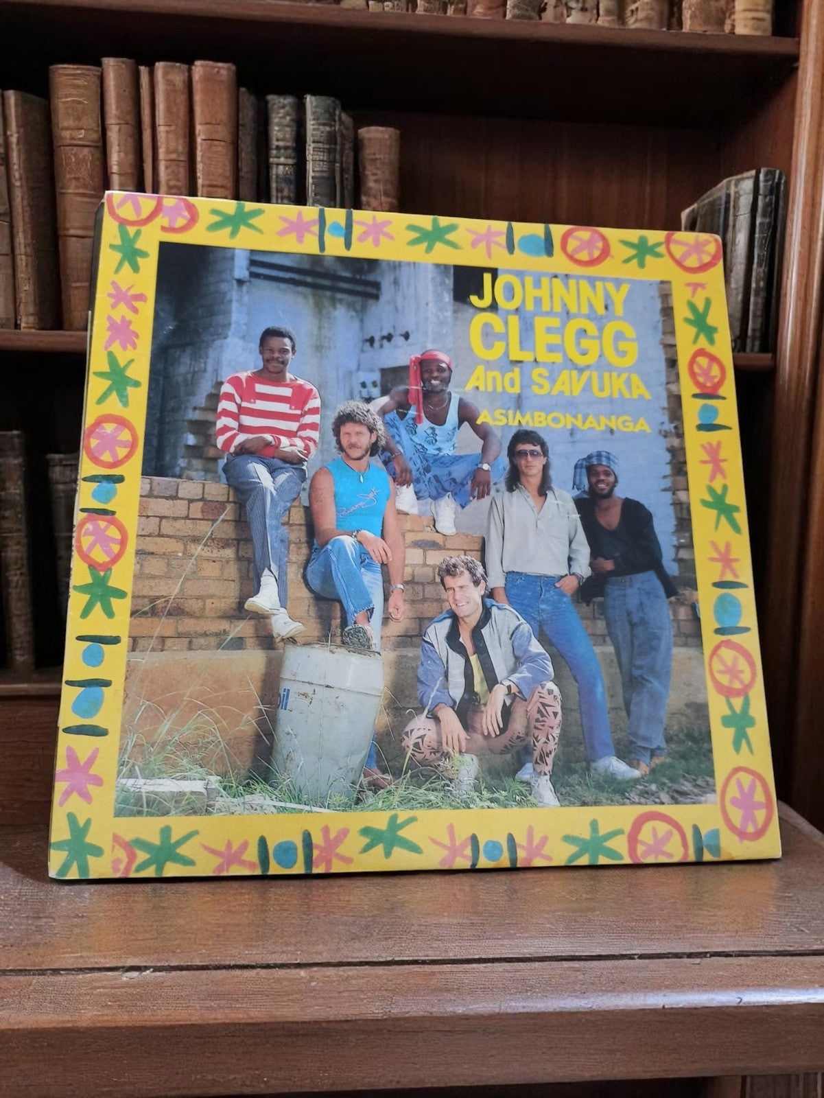 Vinyle 45T Johnny Clegg Savuka Asimbonanga vintage pochette pop années 80