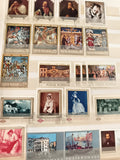 Timbres anciens Roumanie Posta Romana arts peinture historiques lot philatélie